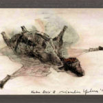 İbrahim Yıldız, “Kurban II”, Kâğıt Yüzeyine Keçeli Kalem, 21x29 cm, 2011