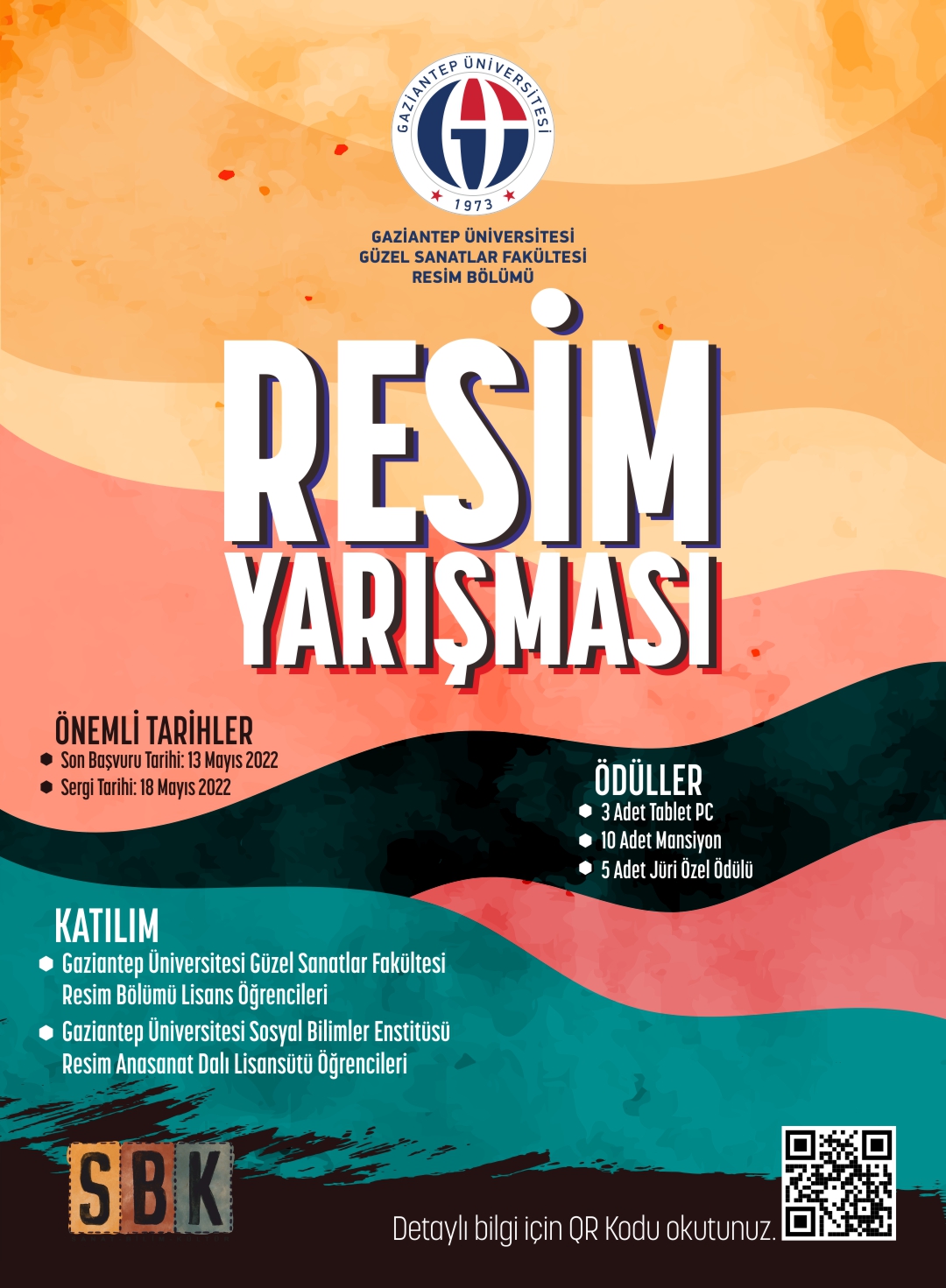 resim yarışma afiş