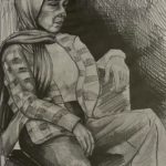 Yusuf Alper Karabağ, medine, kagıt üzerine kurşun kalem 50x70cm